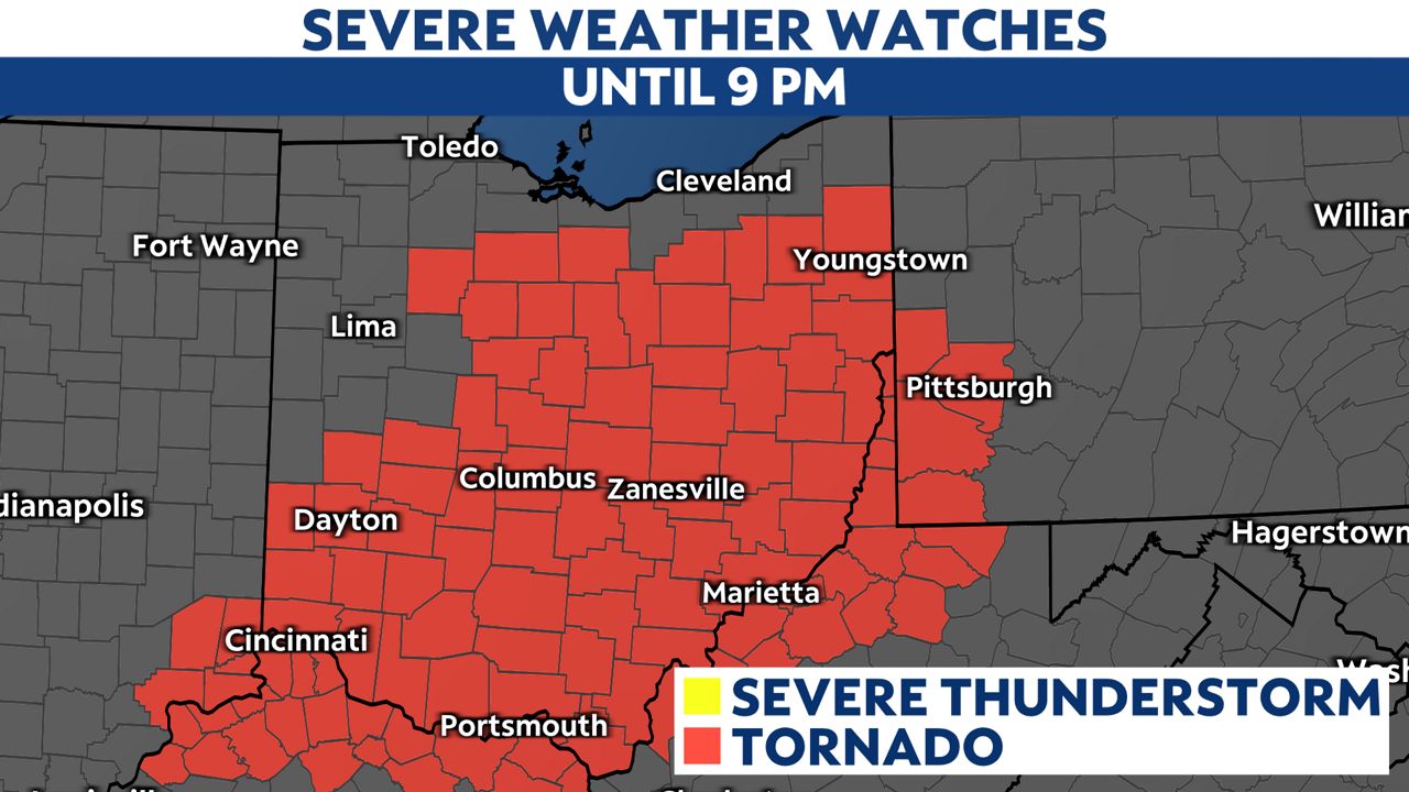 Strong Storms Forecast To Cross Ohio Tuesday